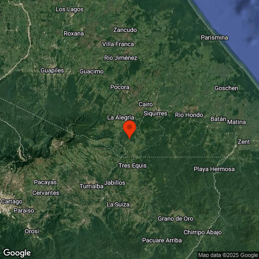 Map of Pacuare River