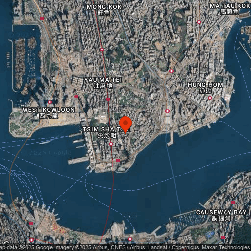 Map of Park Hotel Hong Kong