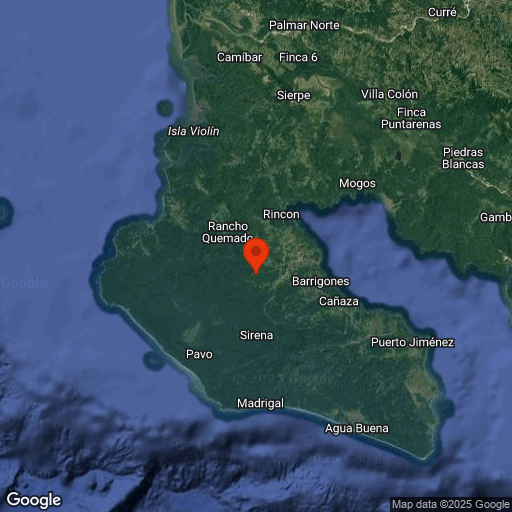 Map of Osa Peninsula & Corcovado