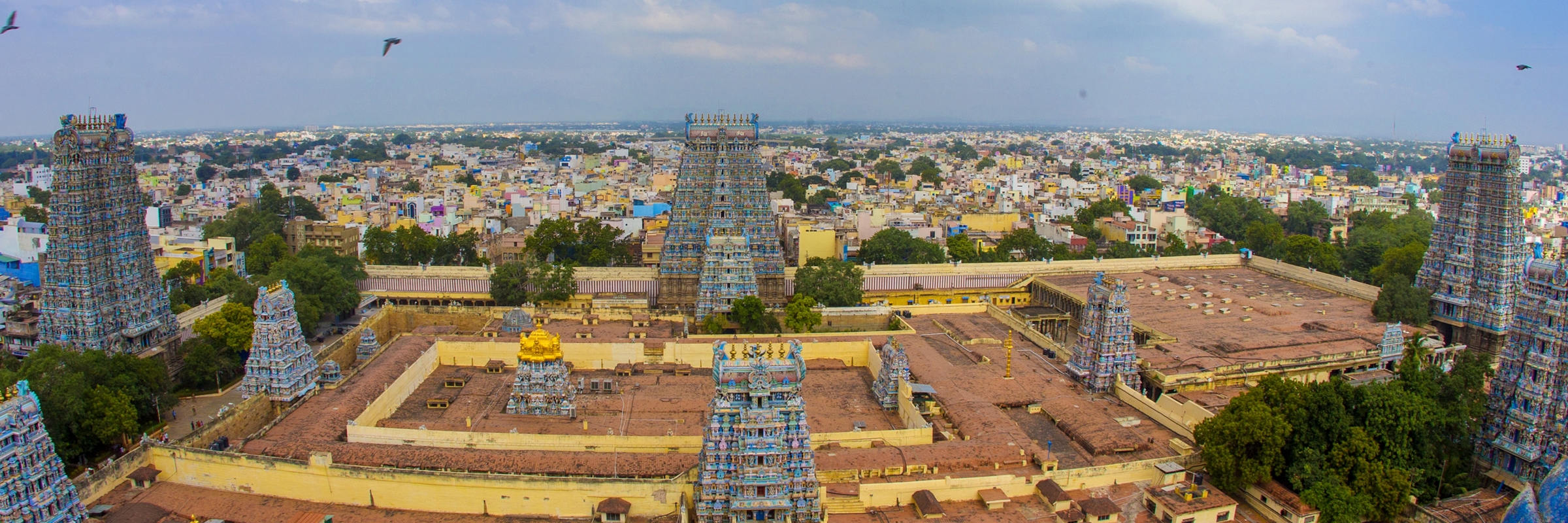 Meenakshi Temple Aerial, Madurai