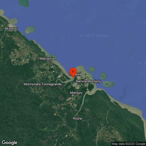 Map of Cayenne & Salut Islands