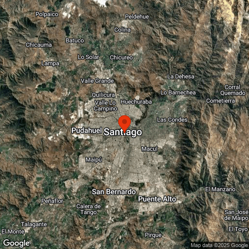 Map of Santiago de Chile