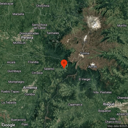 Map of Cocora Valley
