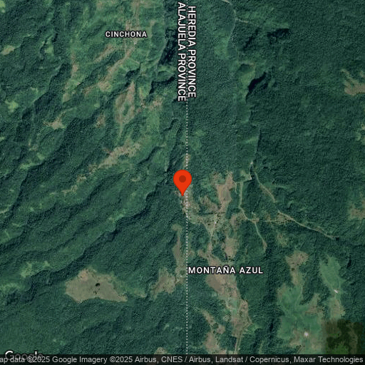 Map of La Paz Waterfall Gardens
