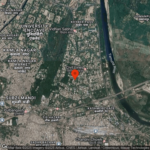 Map of Maidens Hotel, New Delhi