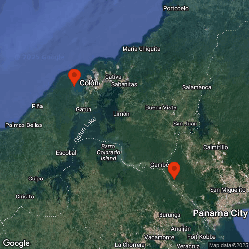 Map of Best things to do in Panama