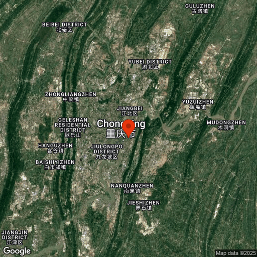 Map of Yangtze River Cruises