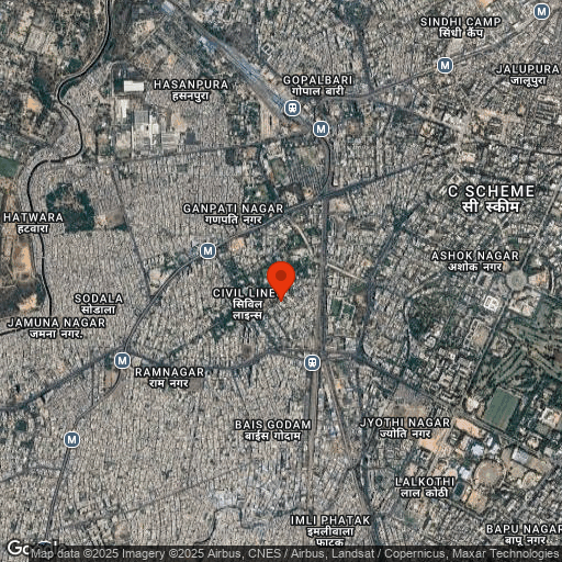 Map of Rajmahal Palace RAAS, Jaipur