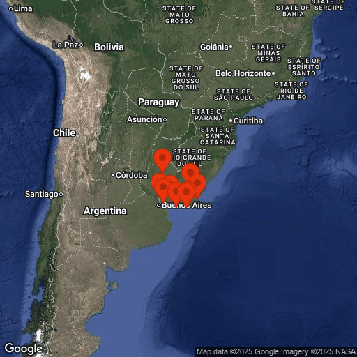 Map of Uruguay