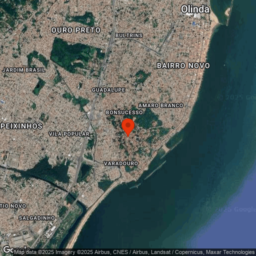 Map of Pousada dos Quatro Cantos