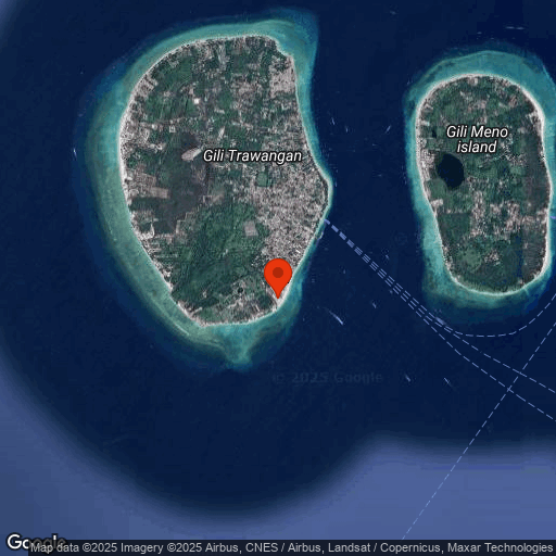 Map of Pearl of Trawangan