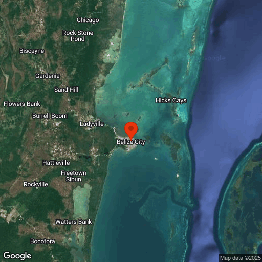 Map of Belize City
