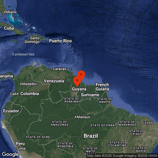 Map of Guyana