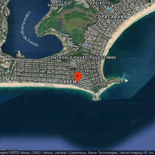 Map of Fasano Hotel, Ipanema