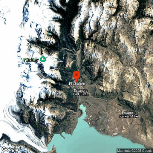 Map of El Chalten & Fitz Roy