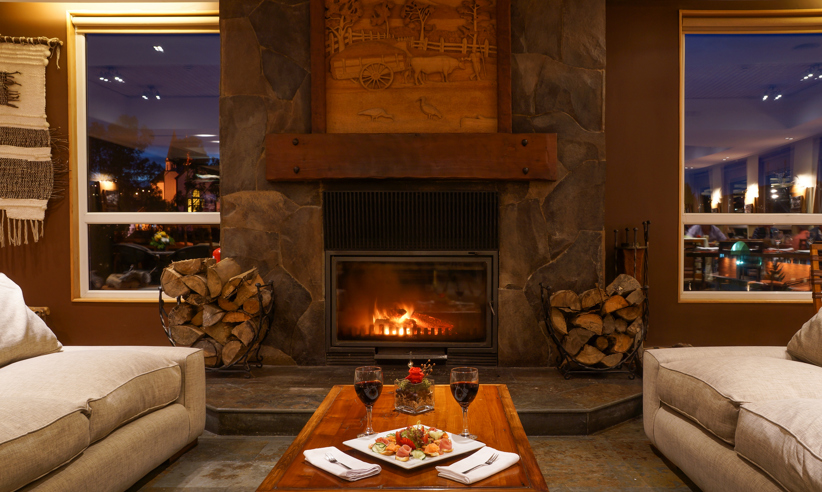 Fireplace.