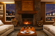 Fireplace.