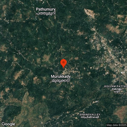 Map of Shalimar Spice Garden, near Periyar
