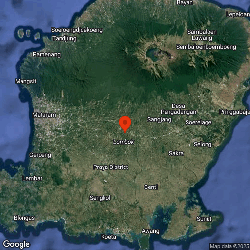 Map of Lombok
