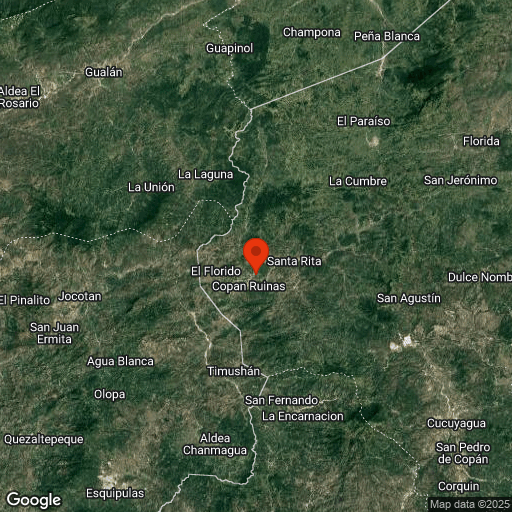 Map of Quirigua & Copan